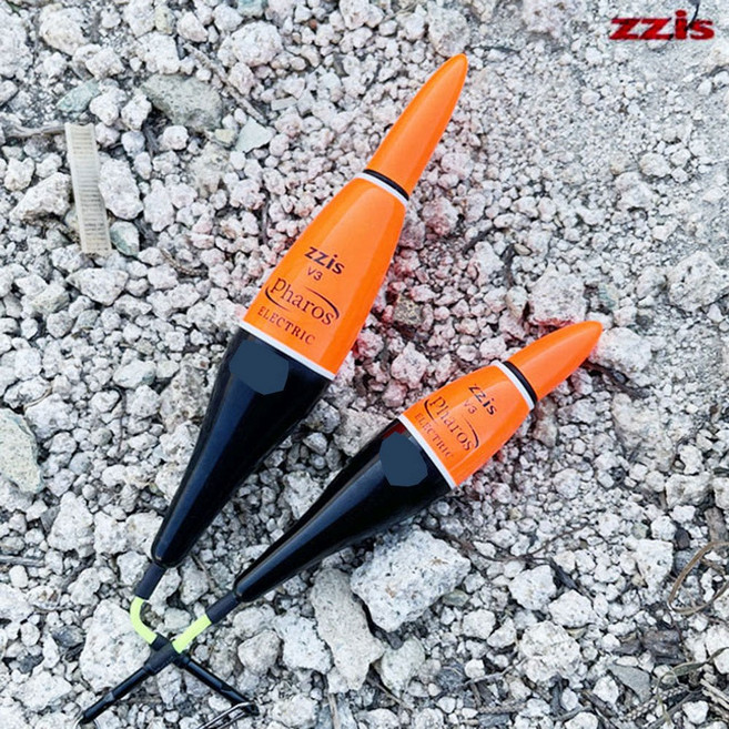 찌스 파로스 초소형 미니 전자찌 전자막대찌 민장대 릴찌낚시 겸용, B-오렌지, 1개