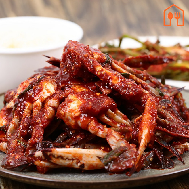 전라도 전통시장 한입 양념게장 꽃게무침 1kg, 1개