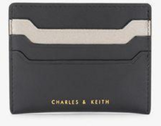 CHARLES & KEITH 拼色卡夾包 零錢包 銀行卡包