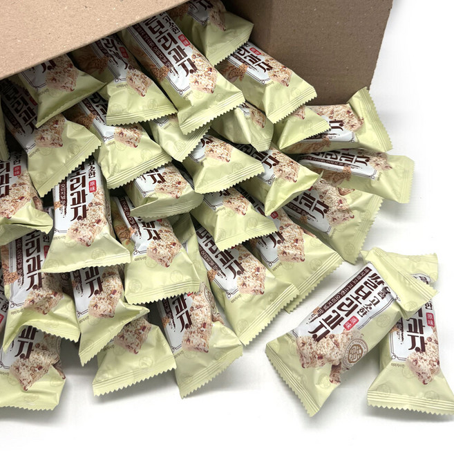 달콤 고소한 쌀보리과자 60개입 대용량 (개별포장) 쌀강정 옛날과자