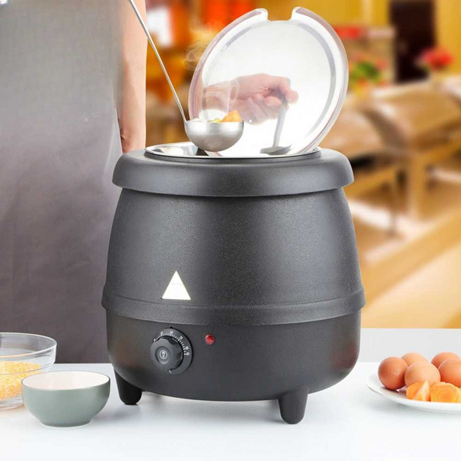 차핑디쉬 습 워머 죽 스프 뷔페 호텔 보온 단열 원형 업소용 10L, 플라스틱 쉘 모델 10L, 1개