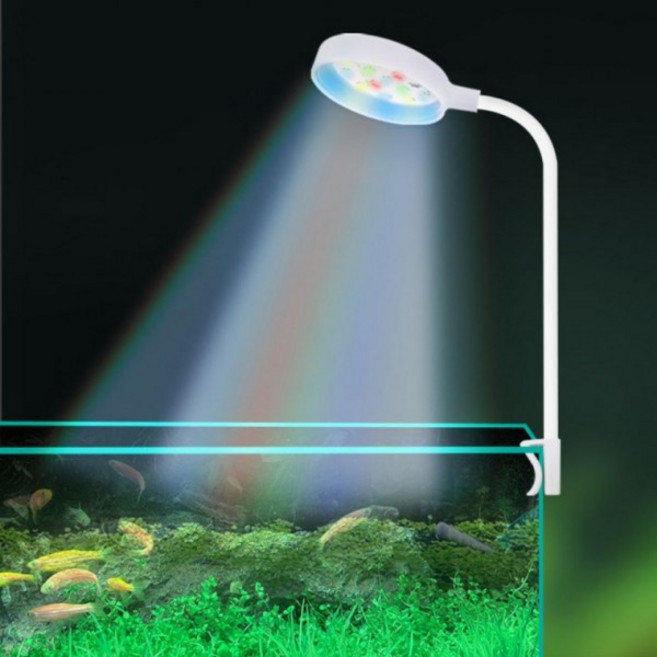 힐링 어항 식물 LED 조명 성장등 식물등 생장등 수족관 수조 수초 전구 조명등 전등 램프 등 수중등 수중 소 동물 키우기 꾸미기, 화이트, 1개