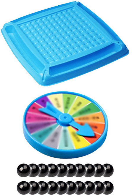 배틀 마그네틱 체스 세트 자석 구슬 20개 + 벌칙 룰렛 + 체스판 보드 게임, R79146L, 1세트, 블루, 1개