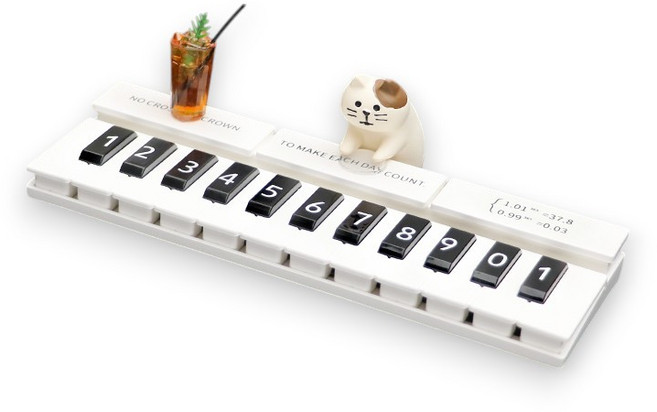 네쎄시드 고양이 주차번호판 피아노 주차알림판, 1개, 피아노치는 고양이