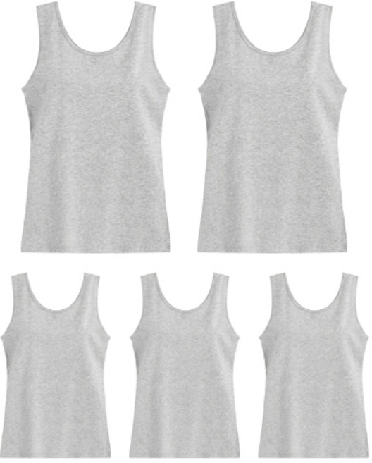 제이모던 국산 순면 나시 세트 5p