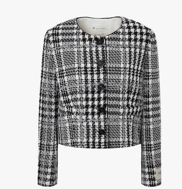 ] 잇미샤 프린지 트위드 자켓 ITQ3WJK810 ITQ3WJK810-KD