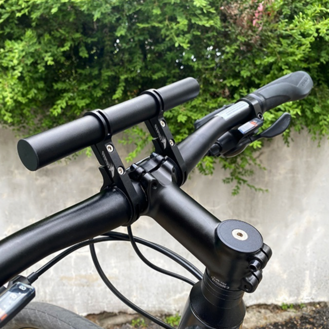 아이데이 자전거 핸들 확장 연장 익스텐더 바 액세서리 용품 부착 거치 대 보조 봉 / 20cm 30cm, 1개, KS48핸들바-20CM