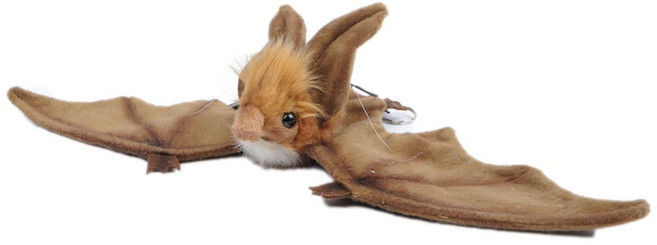 한사토이 3064 박쥐 Brown Bat 봉제인형, 10cm, 갈색, 1개