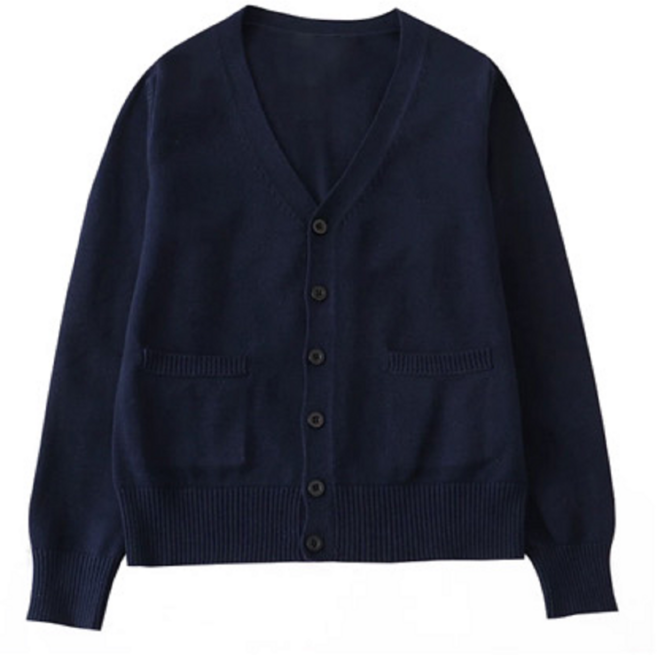 키밍 스쿨룩 브이넥 니트 여성가디건