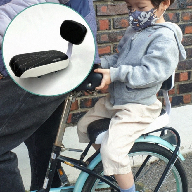 자전거 뒷자리 안장 어린이 동승자 짐받이 푹신한 안전 보호 쿠션 등받이, 1개, 상세페이지 참조