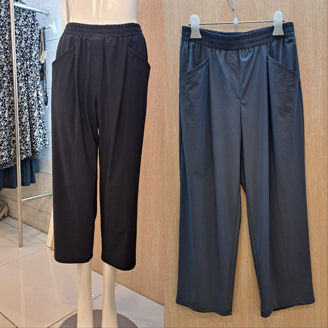 프로그램 여름신상 가성비짱 시즌오픈70% 시원한쿨링소재 밴딩신축성짱 편한바지 일자가까운배기핏 55 66 77사이즈 P252P065뉴코아울산점