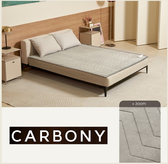 원테크 카보니 카본 매트 탄소 온열 싱글 더블 극세사 면 IOT 전기 장판 침대용 1인용 2인용 숯 발열 분리난방, 극세사 그레이, 고급형 싱글(탈부착)_110*200