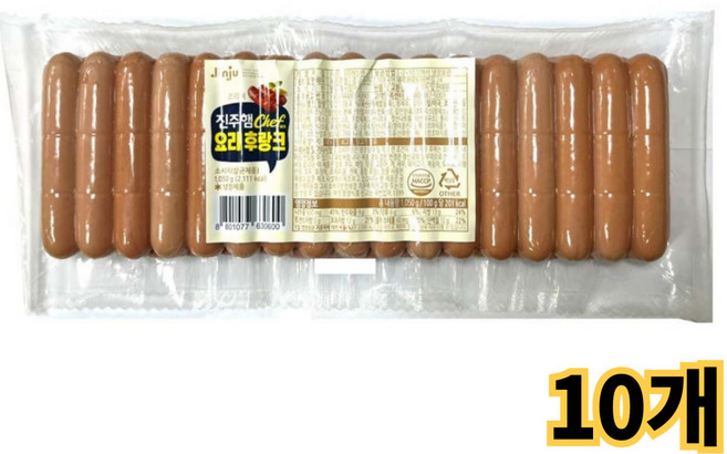 진주햄 쉐프 요리후랑크 /냉장, 1.05kg, 10개