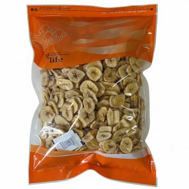바나나 칩, 1kg, 2개