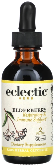 Eclectic Herb 어린이용 허브 글리세라이트 엘더베리 60ml(2fl oz), EclecticHerb어린이용허브, 1개, 60ml - 쿠팡