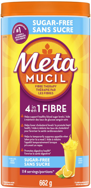 [메타무실] 섬유 요법 4 in 1 멀티헬스 파이버 오렌지 맛 무설탕 662 g x 1개 캐나다 내수용 건강식품 베스트셀러