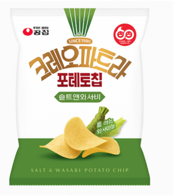 크레오파트라 솔트앤와사비, 16개, 50g
