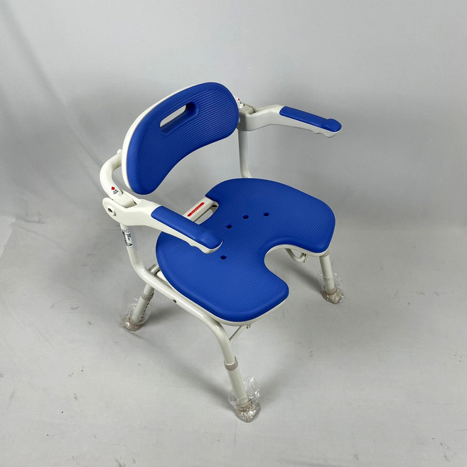 노인 환자 목욕의자 IU 욕실의자 접이식 높이조절 목욕탕 샤워 의자 노인 장기요양 복지용구 실버용품 요양등급 어르신용품, 노인장기요양등급 할인구매(본인부담금 6%), 블루, 1개