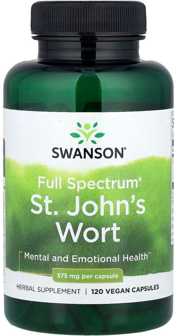 스완슨 세인트존스 워트 375mg 캡슐, 120정, 3개