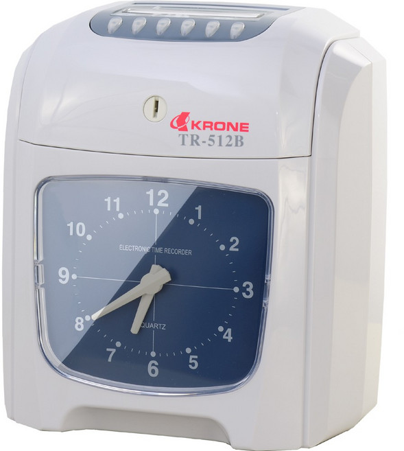 [贈卡架考勤卡] 立光 Krone TR-512B 黑紅雙色 六欄位微電腦打卡鐘, 1個