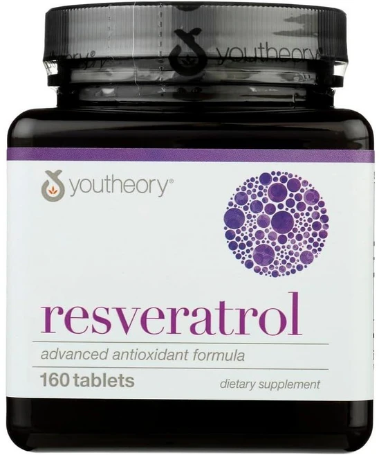 Youtheory - 레스베라트롤 고급 160 탭, 160 Count (Pack of 1), 160정, 1개 - 쿠팡