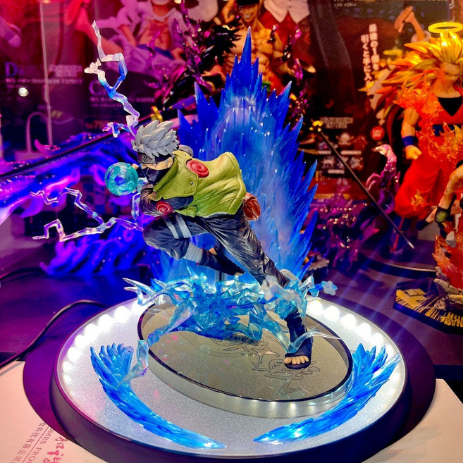 Banpresto 旗木卡卡西公仔 Vibration Stars 系列, 燈座發光(新版卡卡西千鳥/白版本2),含公仔(附正版原盒), 1個