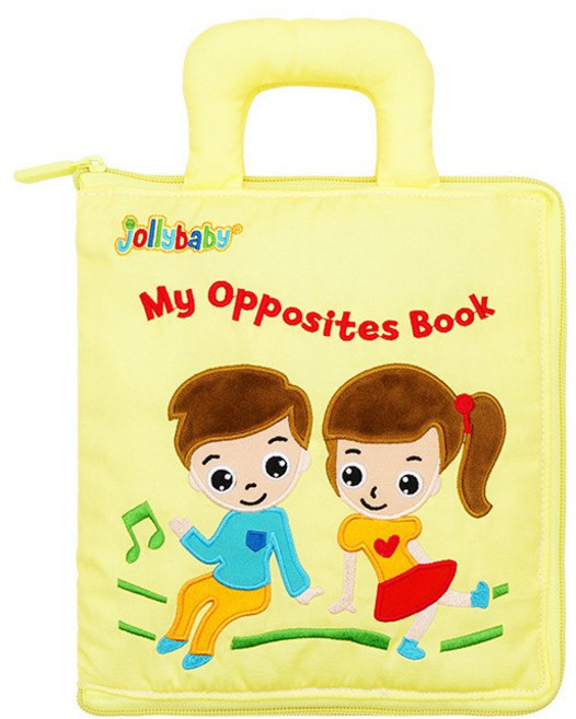 Jollybaby寶寶布書 早教啟蒙 我的反義詞 玩具書 多功能 幼兒 撕不爛