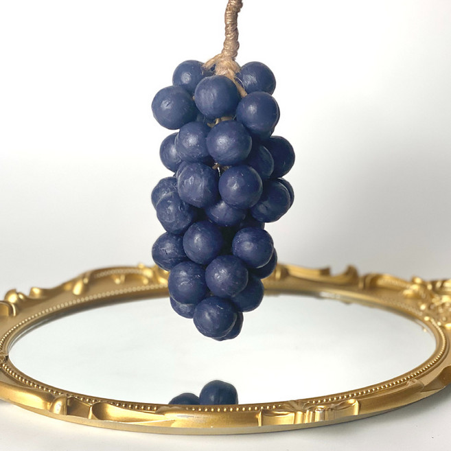 포도 모양 수제비누 천연수제비누 세안 비누 에센셜 비누(실내 인테리어용 이사 선물용 창의적 선물로 사용 가능), 검은 포도 20개, 170g, 1개