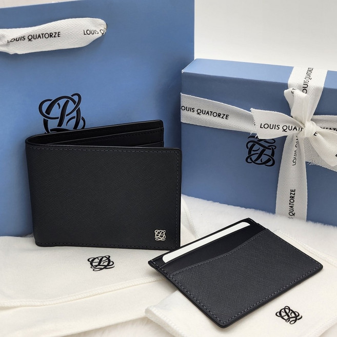 정식AS가능[LOUIS QUATORZE]루이까또즈 남성 소가죽 반지갑+카드지갑 선물포장