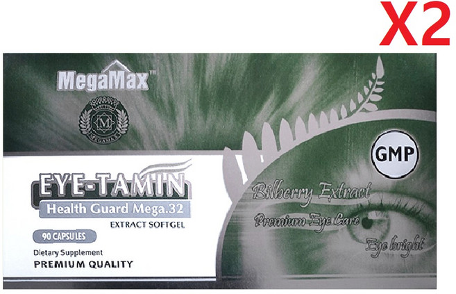뉴질랜드 메가맥스 아이타민 빌베리 루테인 90정-2개, 2개, 90정
