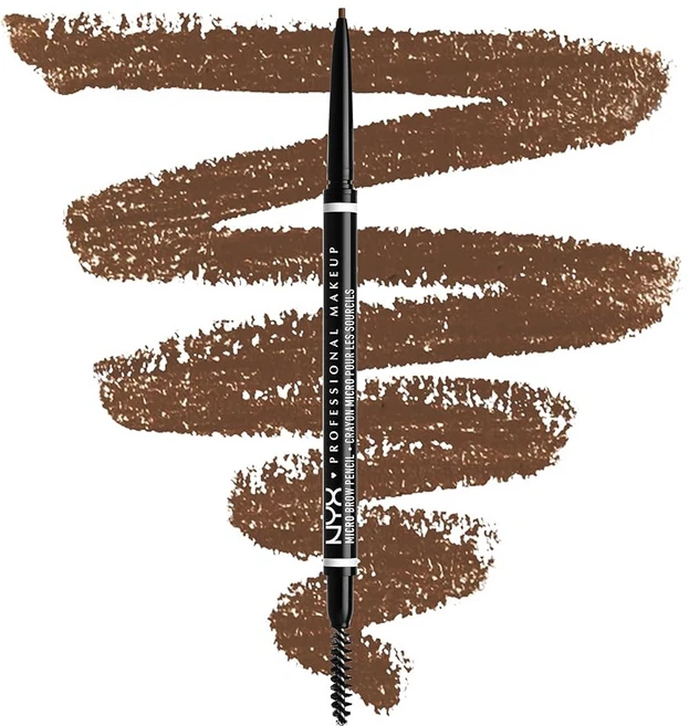 NYX 프로페셔널 메이크업 브로우 펜슬 정밀 눈썹 펜슬 - 블랙, 4 Chocolate - 쿠팡