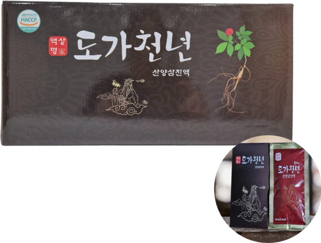 도가천년 플러스 산양삼 산양산삼 진액 액기스, 30개, 90ml