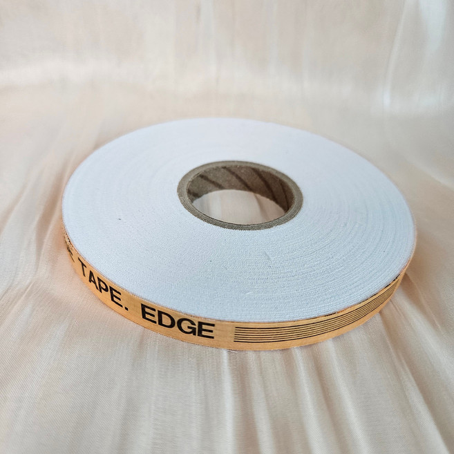 1cm 다대테이프 식서테이프 실크 접착심지, 화이트, 1개