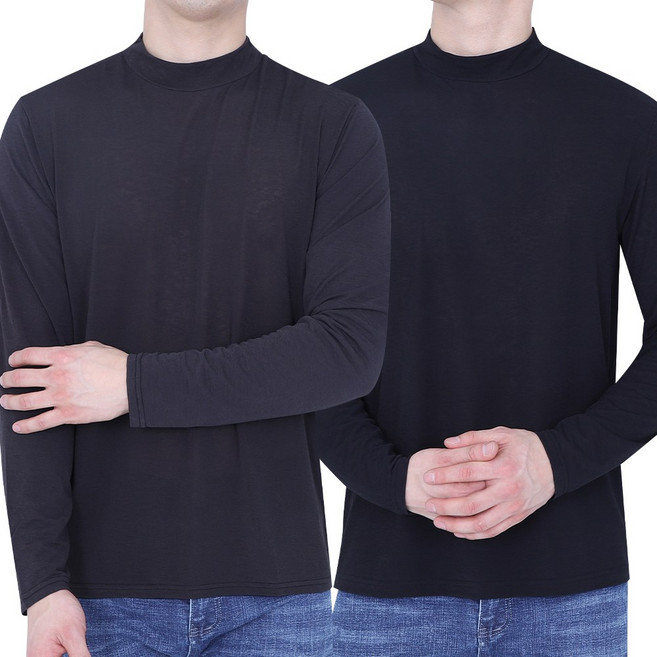 쿨티셔츠 냉감 반목티 빅사이즈 원플러스원