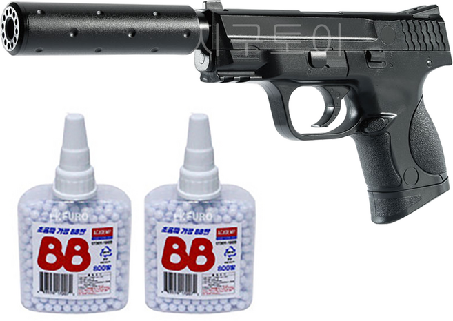 토이플레이 M&P9C 사일런서 + 비비탄 1600발, 1개