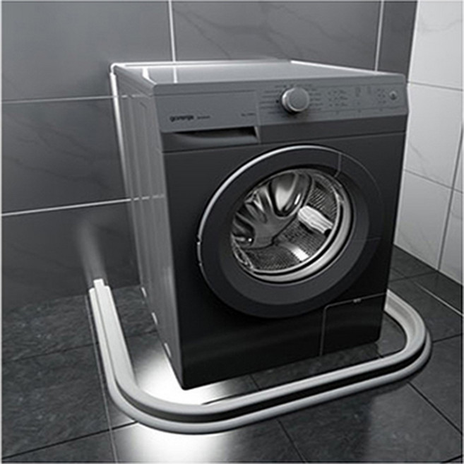 쏘굿픽 물튐방지 L자형 세탁실 물막이 투명, 1개