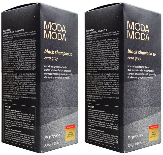 모다모다 제로 그레이 블랙 체인지 기능성샴푸, 300g, 2개