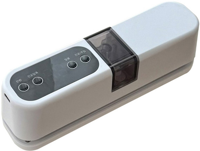 쉼공작소 가정용 무선 진공 포장기 세트 핸드 음식 밀봉 압축기, 본품+진공밸브+공기배출밸브+진공비닐 10매+케이블