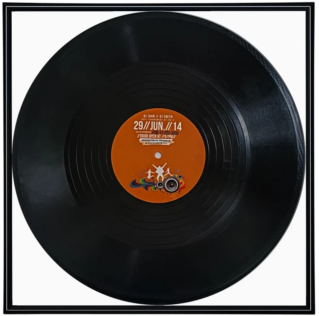 문짝지그 2 비닐 레코드 프레임 장식 보관함, 01 35CM, 03 BLA RANDOM