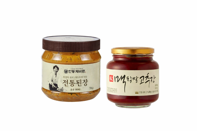 [ 명인 최명희 ] 전통된장 1kg + 찹쌀고추장1kg, 1세트
