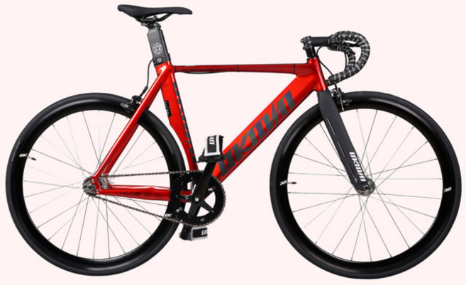 2025 언노운 싱귤러리티2 SE 픽시자전거, 1개, 525cm, 레드/리플렉티브