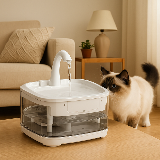 차르미콜 고양이 정수기 3.2L, 1개, 화이트, FT500-02