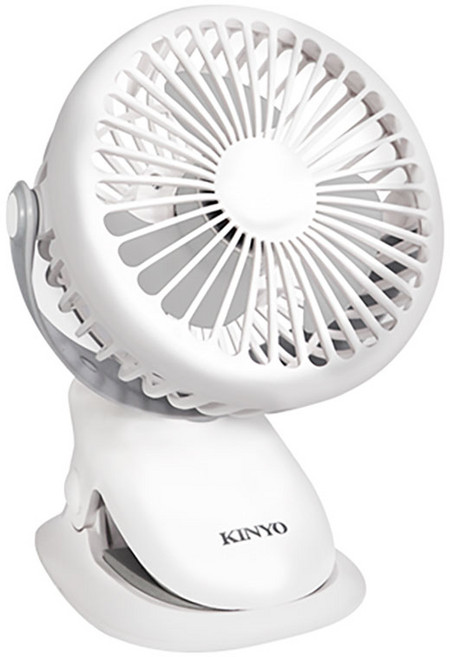 Kinyo 多功能夾 立式小風扇, UF168, 白色, 1個