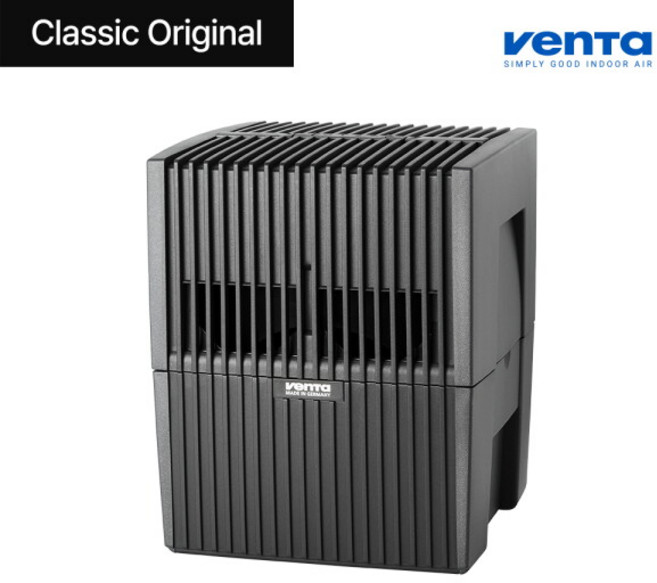 [벤타] 오리지널 에어워셔 LW-15B 기화식 가습기 공기청정기, 색상:블랙(1-VEN-016)