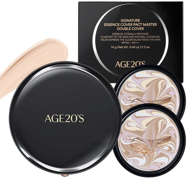 에이지투웨니스 시그니처 에센스 커버 팩트 마스터 더블커버 케이스 14g + 리필 14g 2p, 13호, 1개 - 쿠팡