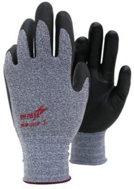 번개표 번개그립 S1 코팅 작업장갑 L, 차콜그레이, 8세트