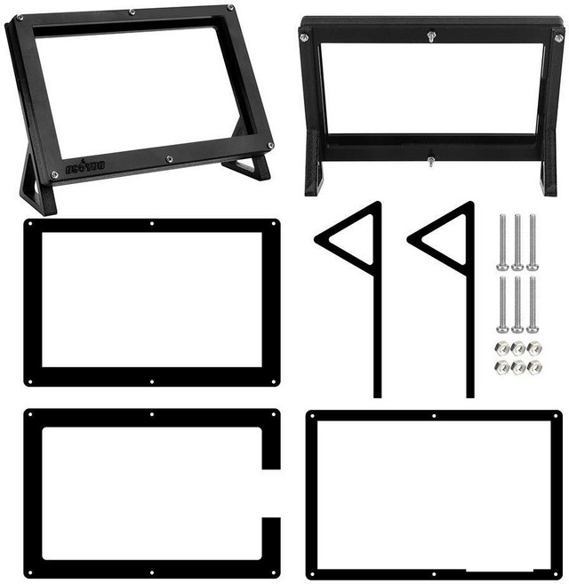 [ 1152694 ] OSOYOO 12.7cm DSI 터치 스크린 LCD 디스플레이 거치대 홀더 케이스 라즈베리 파이 4 3 3B+ 2 전용