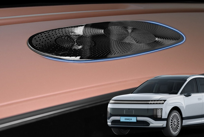 차덕후 아이오닉9 튜닝 대쉬보드 스피커 몰딩, 대쉬보드사이드2P_블랙