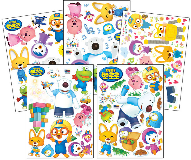 친환경 포인트 캐릭터 뽀로로 스티커 (16종), 옵션11.PPS-58512