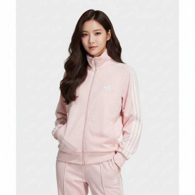 아디다스 파이어버드 루즈 트랙탑 - 샌드핑크 KU8125